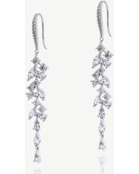 Ivory & Co. - Sandringham Crystal Cluster Drop Earring - Lyst