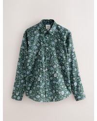 Next - Regular Fit Long Sleeve Print Shirt - Lyst