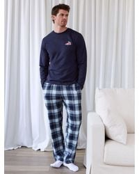 Threadbare - Embroidered Festive Christmas Pyjamas Set - Lyst
