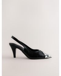 Next - Forever Comfort Point Toe Spliced Slingback Heels - Lyst