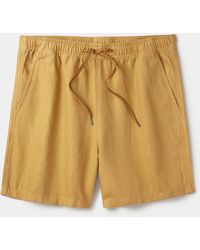 aubi - Whithorn Linen Drawstring Shorts - Lyst