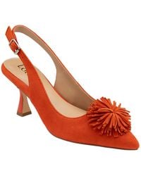 Lotus - Suede Slingback Court Shoes - Lyst