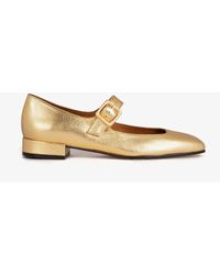 Penelope Chilvers - Flache Mary-Jane-Lederschuhe, Silberfarbeneu 40 (Uk 7) - Lyst