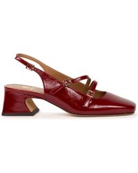 Bobbies - Becca Mid-Heeled Slingbacks Mary Janes With Straps - Lyst