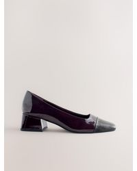 Next - Forever Comfort Toe Cap Low Block Court Heels - Lyst