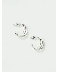 FatFace - Fatface Triple Strand Hoop Earrings - Lyst