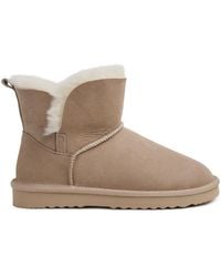 Celtic & Co. - Studio Fur Trimmed Slipper Boots - Lyst