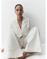 Next - Stripe Jersey Button Through Pyjamas - Lyst
