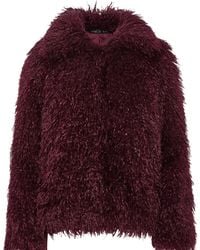M Com - Faux Fur Coat - Lyst