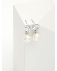 Next - Pearl Effect Drop Stud Earrings - Lyst
