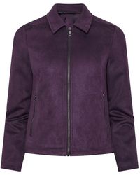M&CO. - M & Co Petite Faux Suede Bomber Jacket - Lyst