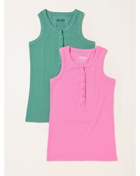 FatFace - Fatface Rachel/ 2 Pack Rib Vests - Lyst