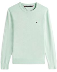Tommy Hilfiger - Flag Embroidery Crew Neck Jumper - Lyst