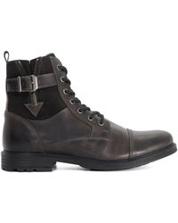 Dune - Call Casual Buckle Detail Ankle Boots - Lyst