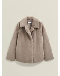 Hobbs - Mink Dania Faux Fur Coat - Lyst