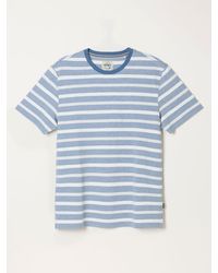 FatFace - Fatface Ash Short Sleeve Jacquard Stripe T Shirt - Lyst