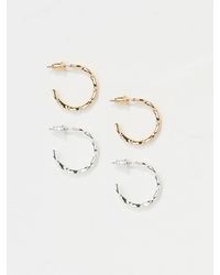 FatFace - Fatface Hoop Earrings - Lyst