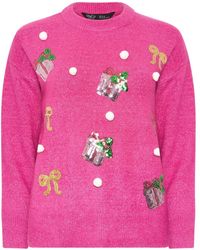 M Com - Petite Novelty Sequin Jumper - Lyst