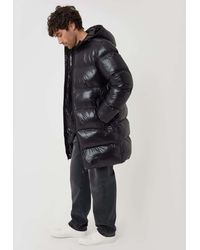 Threadbare - Longline Showerproof Hooded Puffer Coat - Lyst