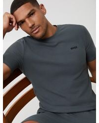 BOSS - Logo Regualr-Fit Waffle T-Shirt - Lyst