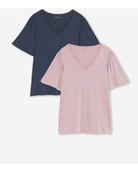 JD Williams - V-Neck Angel Sleeve Top 2 Pack - Lyst