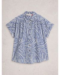 White Stuff - Orla Cotton Button Through Shirt - Lyst