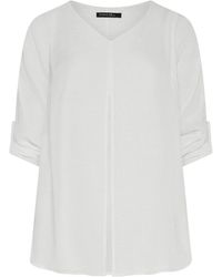 Evans - Long Sleeve Double Layer Top - Lyst
