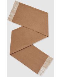 Reiss - Picton - Biscuit Wool-cashmere Scarf, One - Lyst
