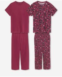 Simply Be - Simply Be Value Leopard Pyjamas 2 Pack - Lyst