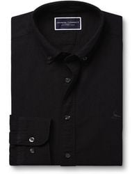 Charles Tyrwhitt - Slim Fit Plain Button-Down Stretch Washed Oxford Shirt - Lyst