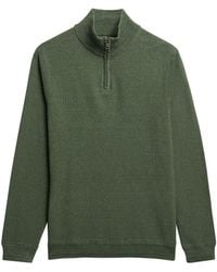 Superdry - Cotton Texture Half-Zip Jumper - Lyst