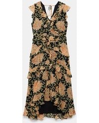 Mint Velvet - Floral Print Midi Dress - Lyst