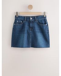 Next - Hourglass Denim Mini Skirt - Lyst