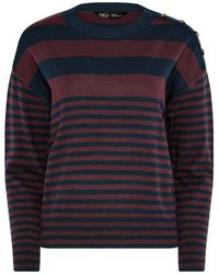 M Com - Petite Striped Jumper - Lyst