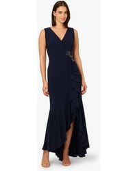 Adrianna Papell - Studio Ruffle Flounce Jersey Gown - Lyst
