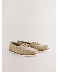 Next - Bootsschuhe Mit Lederschnürsenkeln - Lyst