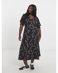 Simply Be - Supersoft V-Neck Midi Dress - Lyst