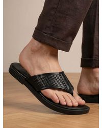 Jones Bootmaker - Jones Bootmaker Wallgate Premium Leather Toe Post Sandals - Lyst