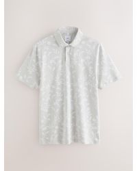 Next - Kurzarm-Poloshirt Mit Piqué-Muster - Lyst