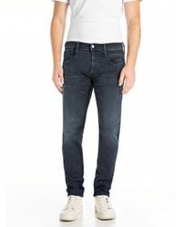 Replay - Anbass Hyperflex Denim Jeans - Lyst