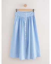 Next - Button Down Maxi Skirt - Lyst