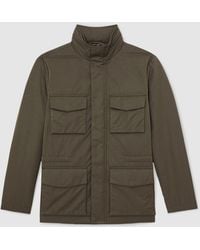 Reiss - Cotton-Blend Padded Four-Pocket Jacket - Lyst