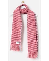 Oliver Bonas - Checked Midweight Tassel Scarf - Lyst