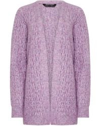 M Com - Chunky Cable Cardigan - Lyst