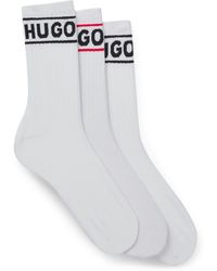 HUGO - Sporty Rib Socks 3 Pack - Lyst