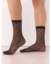 Next - Mini Hearts Pattern Ankle Pop Socks 2 Pack - Lyst