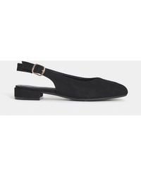 JD Williams - Wide Fit Flat Peep Toe Slingbacks Sandals - Lyst
