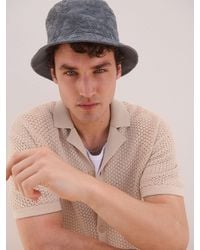 Next - Reversible Embroidery Bucket 100% Cotton Hat - Lyst