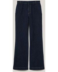 Jigsaw - Denim Tailored Bootleg Trousers - Lyst