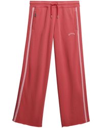Superdry - Stripe Athletic Essentials Logo Straight Joggers - Lyst